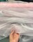 Baby Pink Crystal Organza Fabric by the Yard, 60" Wide Sheer Lightweight Organza for Wedding Dresses, Event Decor, Curtains & Sewing